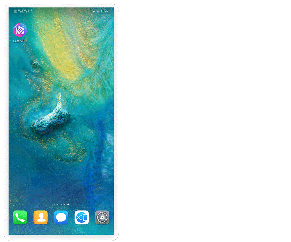 Lock LetsVPN on EMUI 9.0