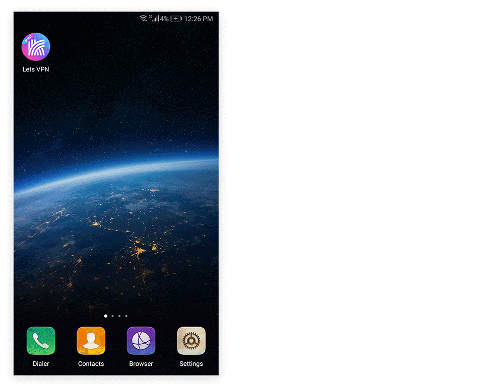 Lock LetsVPN on EMUI 8.0