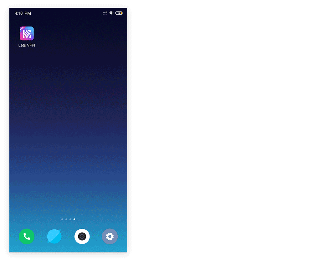 Lock LetsVPN on MIUI 10