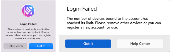Login Failed due to maximum connection limit