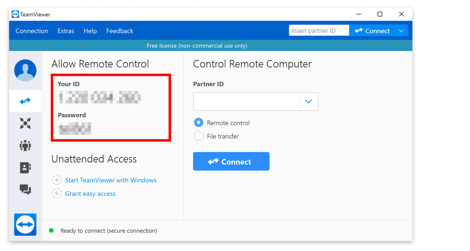 Get Your ID and Password