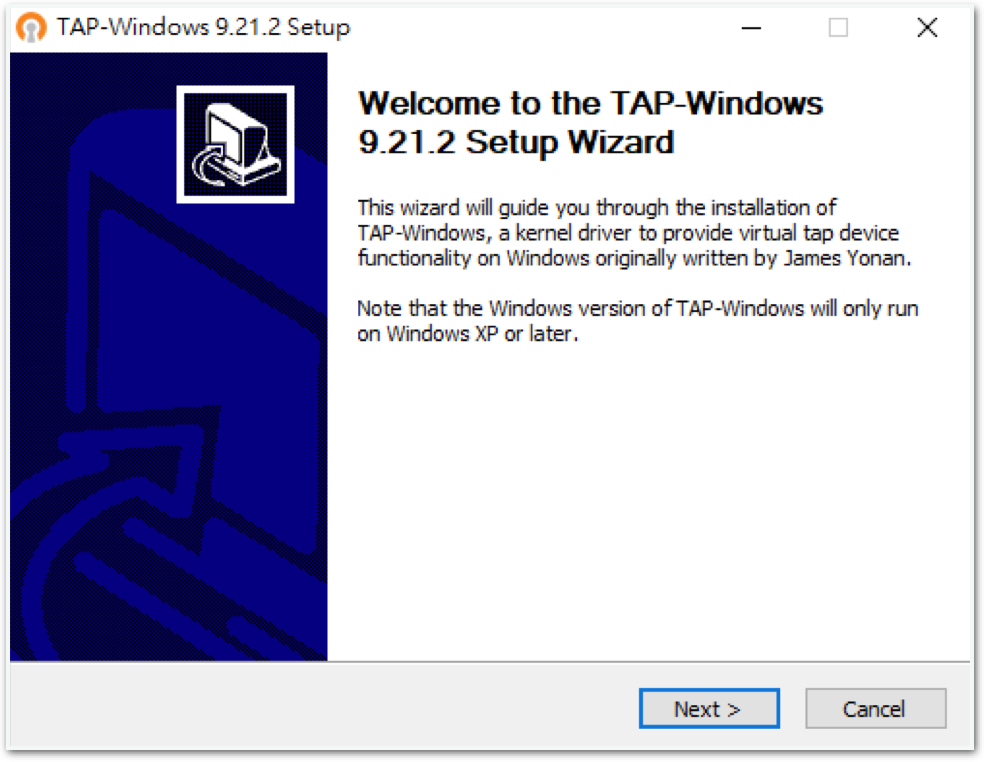TAP-Windows 安装向导 - 欢迎